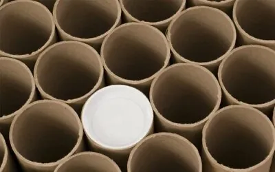 LOT OF 50 (2  X 26 ) CARDBOARD MAILING POSTER TUBES W/ PLASTIC END CAPS NEW • $55.97