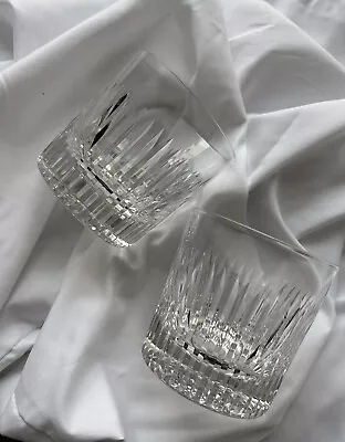 Vintage GUCCI Highball Barware Crystal Cocktail Bar Glasses Set X 2 • $300