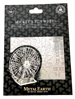 Authentic DISNEY PARKS   MICKEY’S FUN WHEEL  ~METAL EARTH~ 3D Metal Model Kit • $14.99