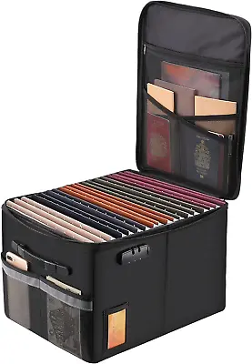 $43.13 • Buy Fireproof Document File Organizer Box Portable Storage Filing Cabinet Safe Box..