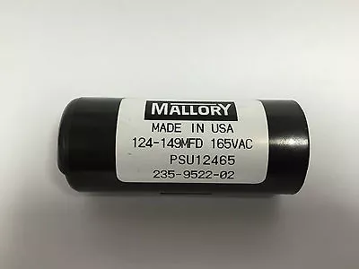 124-149uf Mfd PSU12465 Mallory Motor Start Capacitor 165VAC Suit 240VAC Motors • $40