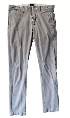 J. Crew Men's 30x32 Light Gray 484 Slim Fit Stretch Khaki Pants • $20