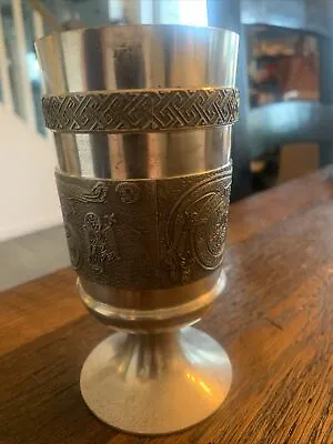 Mullingar Pewter Celtic Goblet The Book Of Kells T Finest Grade Pewter 6” X 3  • $82