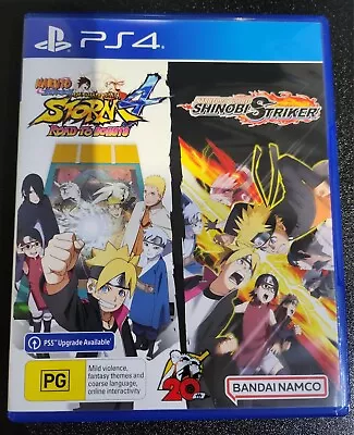 Naruto Shippuden Ultimate Ninja Storm 4 & Shinobi Striker PlayStation 4 PS4 • $25