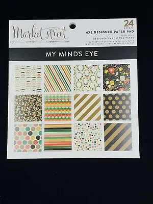  Market Street - Nob Hill  6x6 Double Sided Designer Paper Pad From My MInds Eye • £5.49