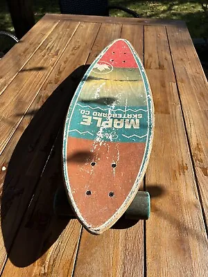 Vintage Maple Skateboard Long Board Gravity Cruiser Surf • $89