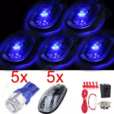 5 Set Cab Top Marker Clearance Lights 12V 5-5050-SMD LED With Switch Wiring Kit • $27.50