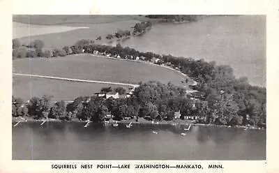 Vintage Postcard Squirells Nest Point Beach Lake Washington Mankato Minnesota MN • $8.08