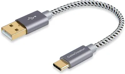 $10.75 • Buy Short USB C Cable 6 Inch, Cable Creation Short USB To USB C Cable 3A Fast Charge