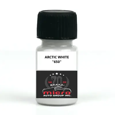 2 Oz Touch Up Paint For Mercedes Arctic White 650 With Brush SHIPS TODAY • $14.99