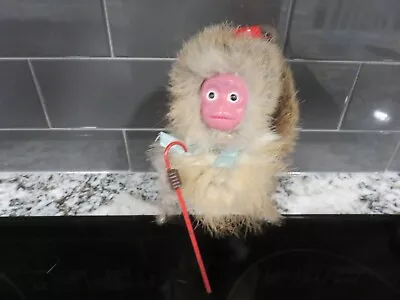 £12.78 • Buy Vintage Mechanical Wind Up Toy Monkey W/Hat & Cane Flipping ? Parts Repair Japan