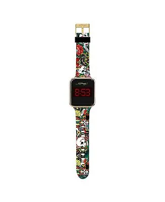 Ed Hardy Men's Multicolor Silicone Strap Watch 45mm • $24.99