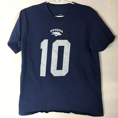 University Of Nevada Colin Kaepernick #10 Men's Blue Medium T-Shirt • $6.49