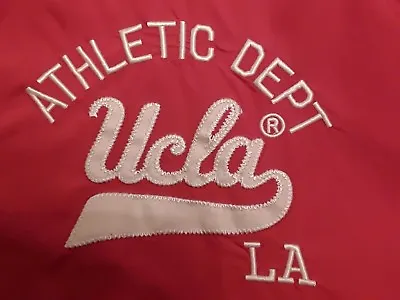 Mens Red Ucla Lightweight Jacket Size Large • £20