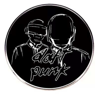 Daft Punk Metal Pin Badge Lapel Brooch DJ Dance Culture Helmet Techno House • £8.95