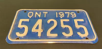 Vintage 1979 Ontario Motorcycle License Plate • $33.12