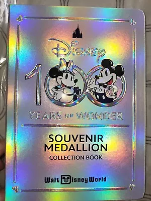 Disney 100 Years Of Wonder Souvenir Medallion Book WDW & 30 WDW Medallions • $300