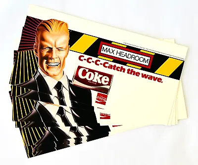 Lot 15 Max Headroom Catch The Wave Coca Cola Point Of Sale Display Cards Coke • $33.99