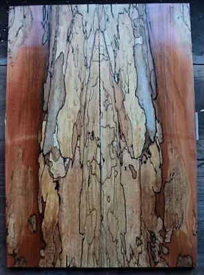 Figured Spalted Ink Line Rock Maple Drop Top .33  Thk Guitar Bass Tonewood 2311 • $99.99