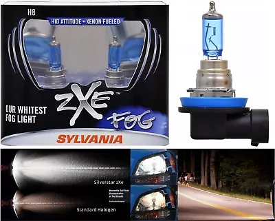 Sylvania Silverstar ZXE H8 35W Two Bulbs Fog Light Upgrade Replacement Plug Play • $50