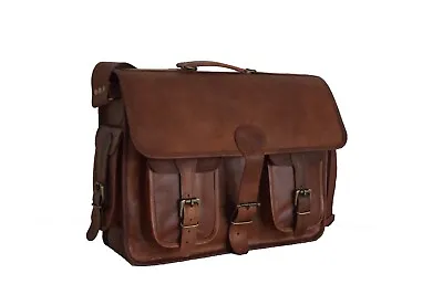 15  Vintage Leather Camera Bag Digital DSLR SLR Case Briefcase Satchel Messenger • $80.74