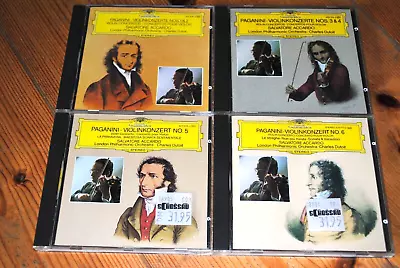 Paganini: Die Violinkonzerte - Salvatore Accardo - Dutoit - DGG 4 CDs • £5.55