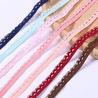 £3.22 • Buy 10M Elastic Embroidered Lace 13mm Trim Ribbon Fringe Lingerie Knickers Sewing