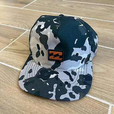 BILLABONG Hat Men's Camouflage Platform Print 5-Panel Strapback Cap Adjustable • $25