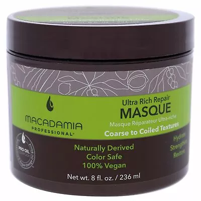 Ultra Rich Repair Masque By Macadamia For Unisex - 8 Oz Masque • $21.46