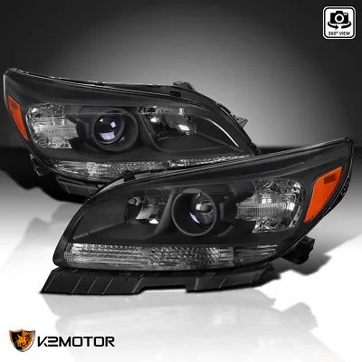 Black Fits 2013-2015 Chevy Malibu Limited Projector Headlights Lamps L+R 13-15 • $148.38