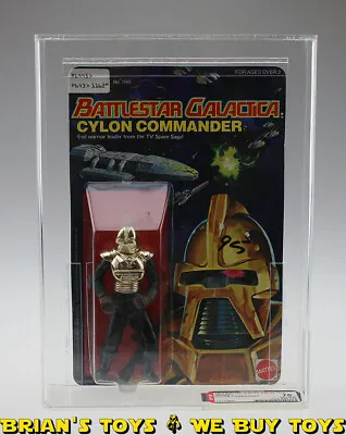 Vintage Mattel Carded Battlestar Galactica Series 2 Cylon Commander Action Fi... • $1199.99