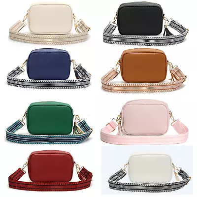 Fashion Ladies Tassel Small Cross Body Shoulder Bag With Wide Detachable Strap • £16.99