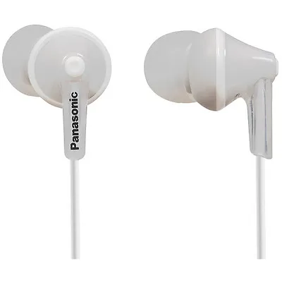 £9.29 • Buy Panasonic RP-HJE125 White Ergo Fit Neodymium In Ear Earphone Headphone Gym IPod