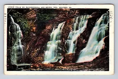 Milford PA- Pennsylvania Lower Falls On Raymondskill Vintage C1927 Postcard • $7.99