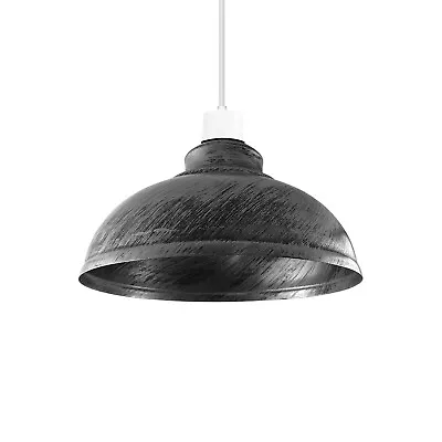 LEDSONE Vintage Industrial Lampshades Metal Easy Fit Ceiling Pendant Light Shade • £14.89