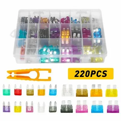 220X Car Blade Fuse Assortment Assorted Kit Blade Auto Truck Automotive Parts US • $12.99