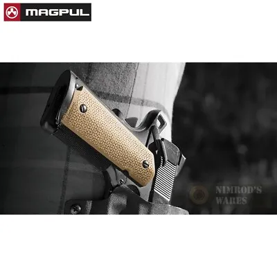 MAGPUL 1911 GRIP Panels W/ TSP MAG544-FDE GENUINE FAST SHIP • $18.94