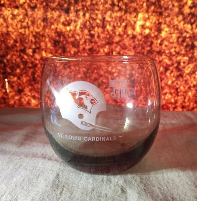 Vintage NFL St Louis Cardinals Roly Poly Glass Barware Cocktail Glass 14oz • $1.99