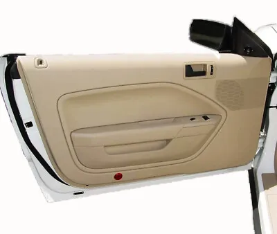Fits 05-09 Ford Mustang Synthetic Leather Beige Padded Door Panel Insert Cards • $39.11
