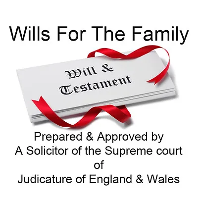 £6.55 • Buy  Last Will And Testament Diy Kit 8 Will Variations Included Total Of 22 Pages