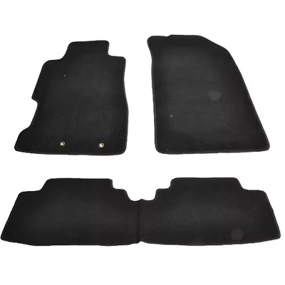 For 01-05 Honda Civic Black Floor Mats Carpets Anti-Slip Front & Rear Nylon 3Pcs • $53.99