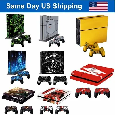 Vinyl Skin Cover Decal Sticker For Sony Playstation 4 PS4 Console + 2 Controller • $5.86