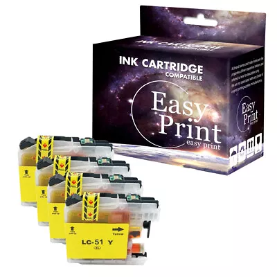 4Y Ink Fits Brother MFC-230C MFC-240c MFC-885c MFC-465cn MFC-5860 LC51 LC-51 • $5.92