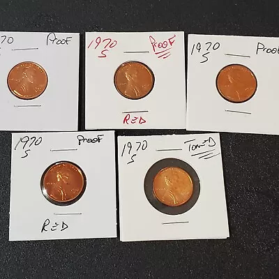 1970 S Proof Lincoln Cent   FREE SHIP • $2.55