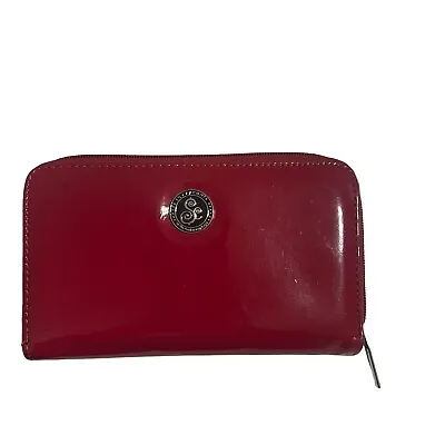 Accents Red Wallet Envelope Cash System Budgeting Zip Around • $12