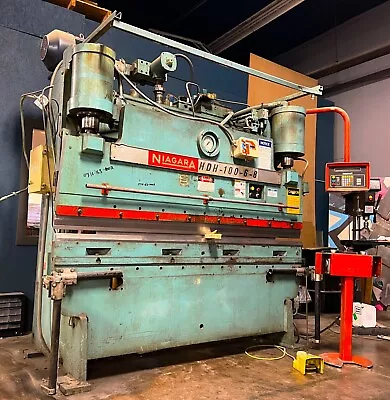 8’ Niagara 100 Ton Press Brake HDH-100-6-8 Hydraulic Sheet Metal Bender 96” • $11950