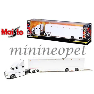 Maisto 12418 Design Custom Hauler Mack Anthem Enclosed Transporter 1/64 White • $14.90