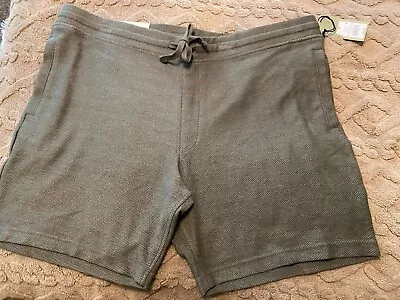 Goodfellow Mens Relaxed  Knit Shorts Lounge XXL  Army Green Pockets Adjustable • $11.99