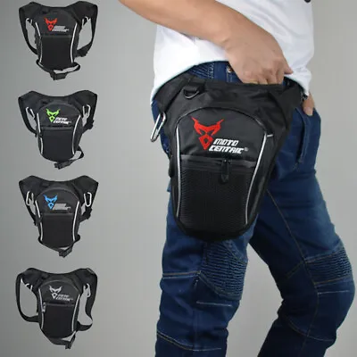 Motorcycle Waist Leg Bag Drop Waterproof Outdoor Thigh Hip Belt Fanny Pack Pouch • $22.79