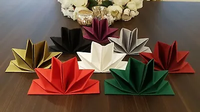£7.21 • Buy Luxury Linen Feel Folded Paper Napkin Star Pk6 Christmas Xmas Birthday Party